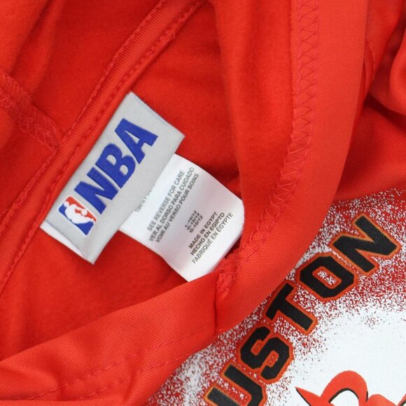 NWT NBA Houston Rockets Girls' Hooded Hoodie Sweatshirt 196365907136 L Red - Picture 4 of 4